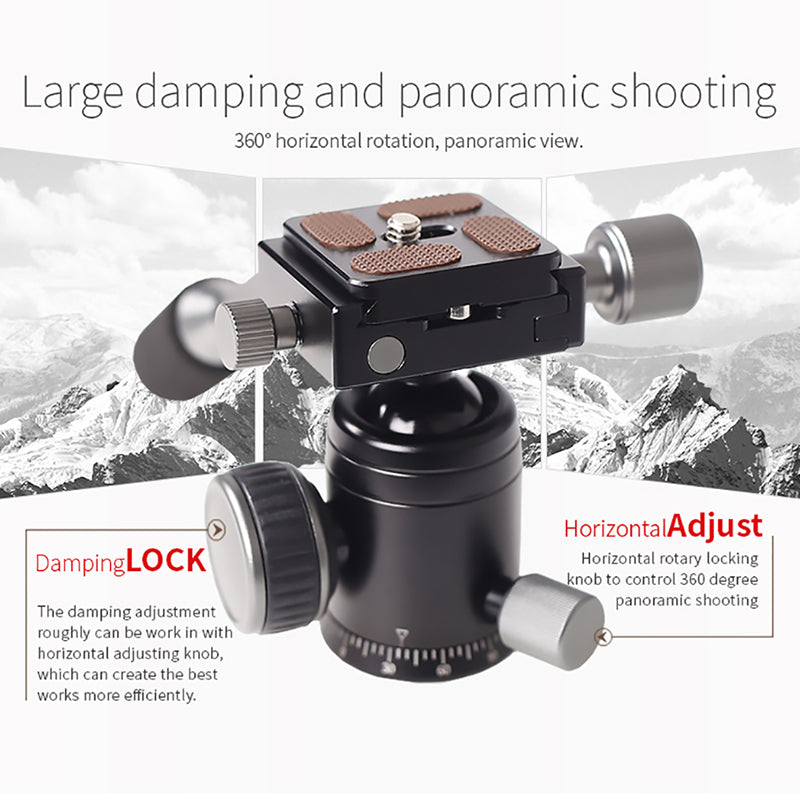 XILETU FM5C Desktop Tripod with Ball Head for Nikon Canon DSLR Mirrorless Camera Smartphone