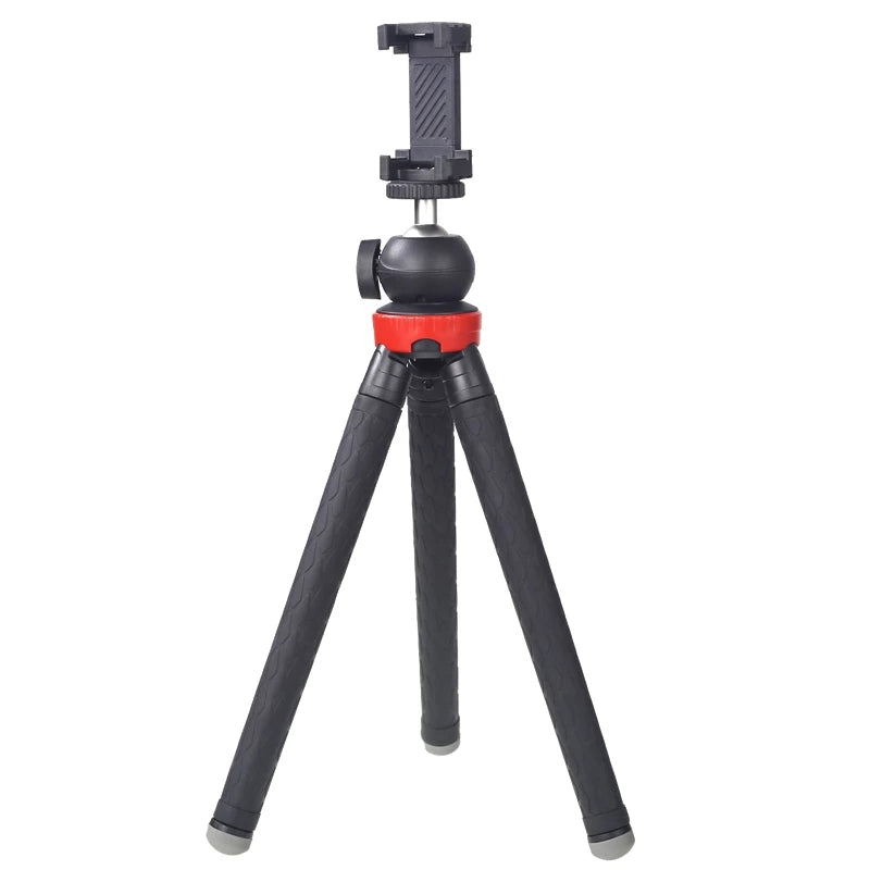 XILETU XS-110 Portable Camera Tripod Stand Travel Outdoor Live Selfie Stick Tripod with Phone Clip