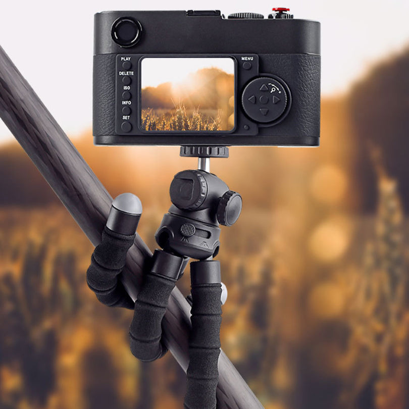 XILETU XSG-1 Portable 1/4 inch Screw Cold Shoe Connector Octopus Tripod Camera Phone Holder Stand