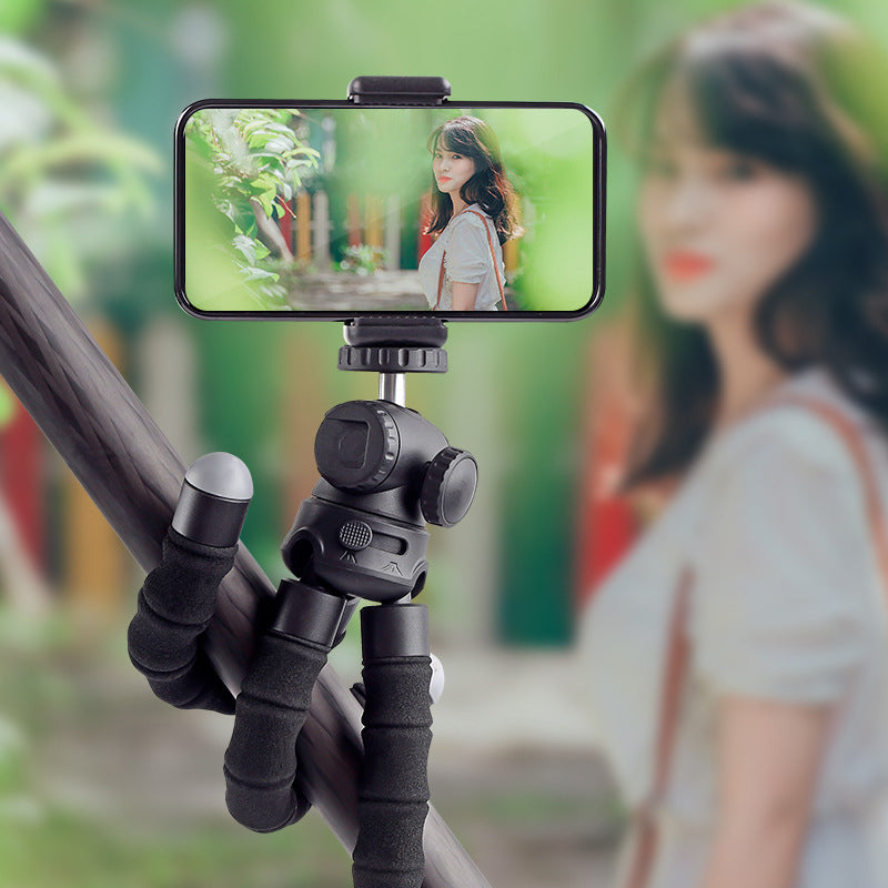 XILETU XSG-1 Portable 1/4 inch Screw Cold Shoe Connector Octopus Tripod Camera Phone Holder Stand