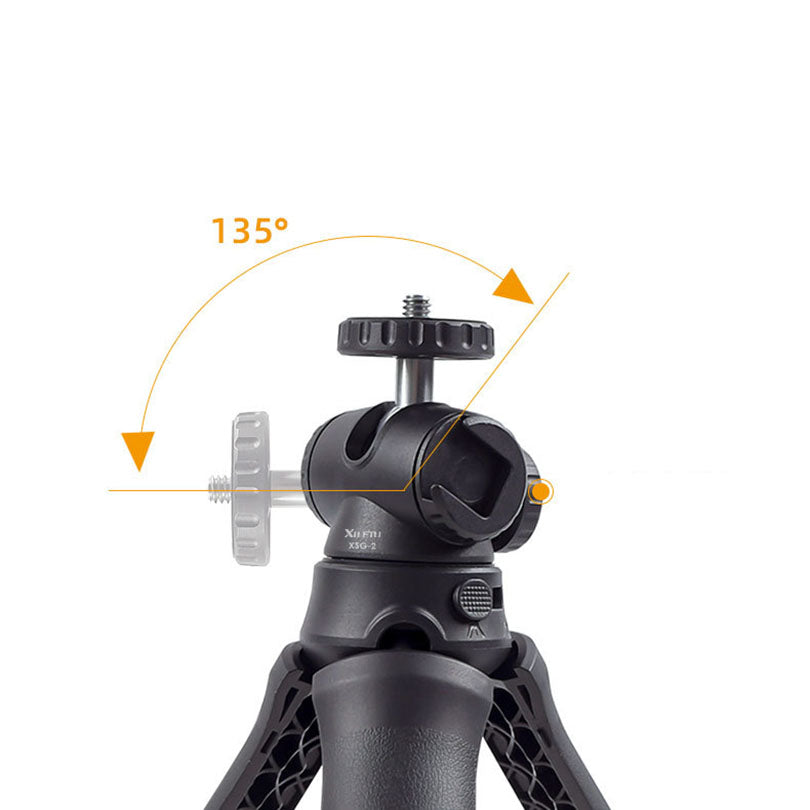 XILETU XSG-2 Portable 1/4 inch Screw Cold Shoe Tripod Camera Phone Fill Light Holder Stand