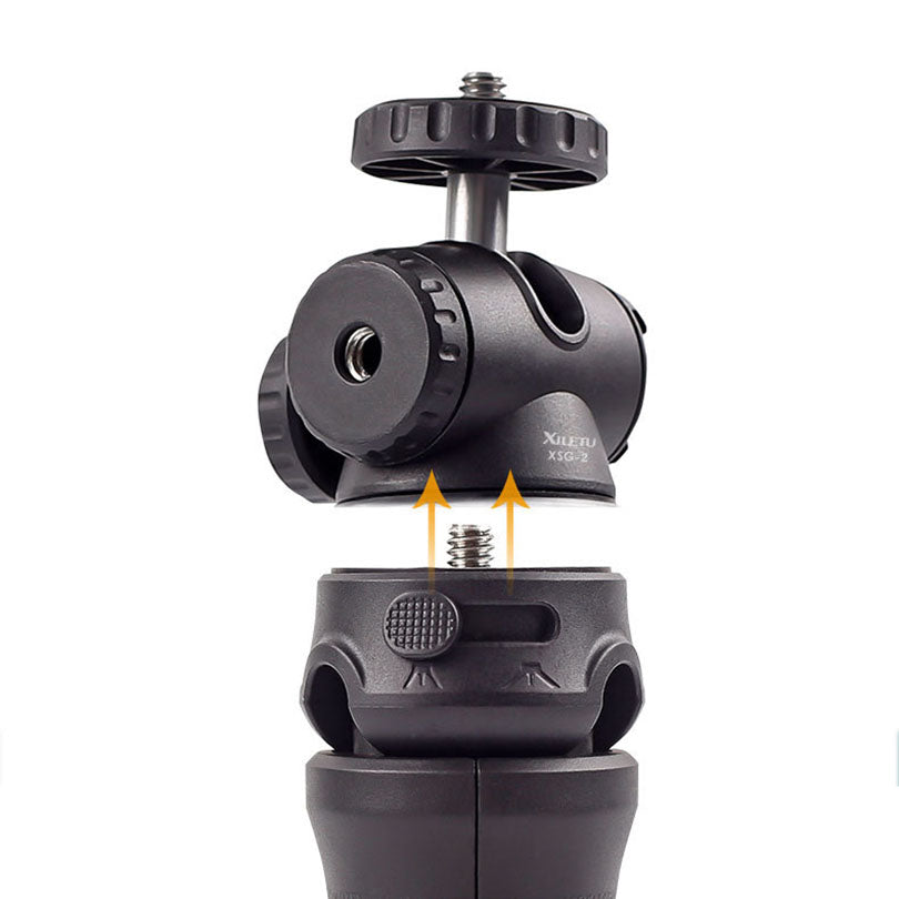XILETU XSG-2 Portable 1/4 inch Screw Cold Shoe Tripod Camera Phone Fill Light Holder Stand