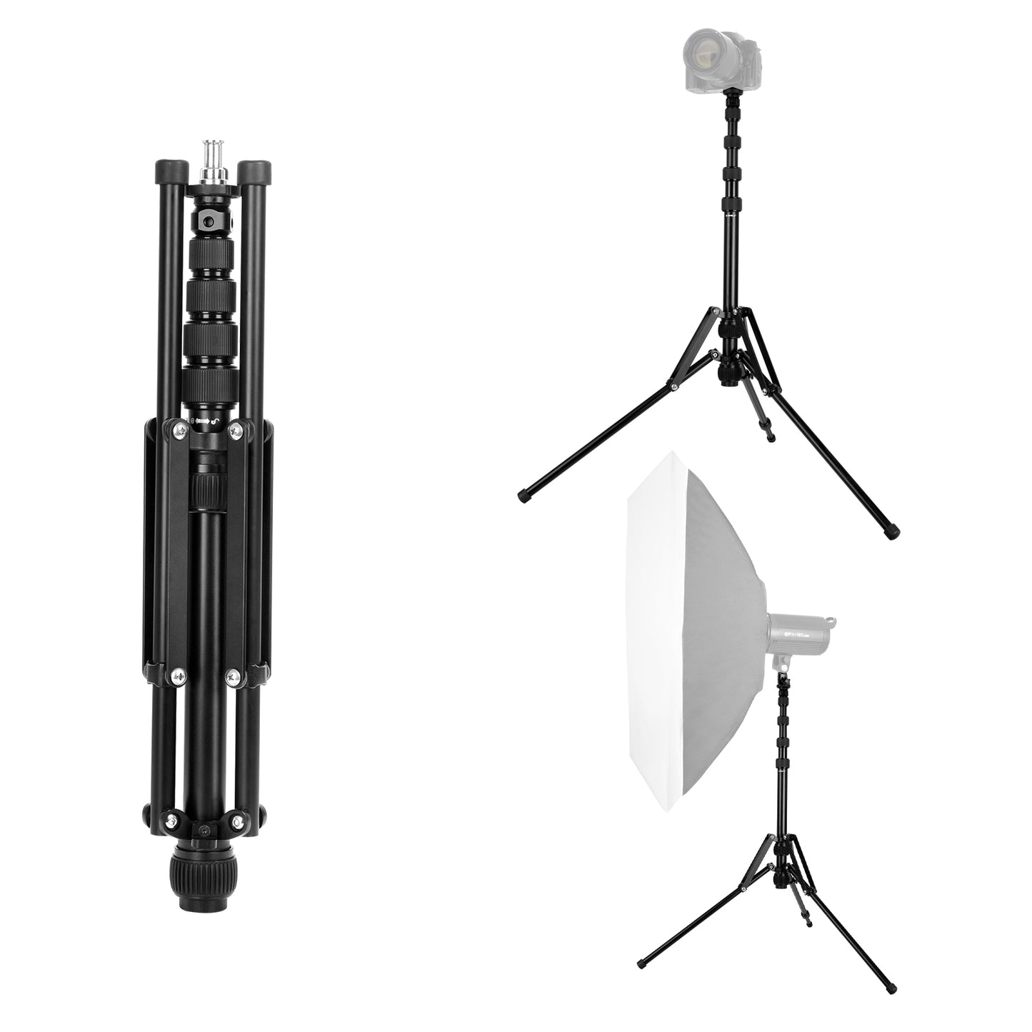 Uniqkart TE-TRP-008 1.7m Multifunctional Photography Tripod Light Stand for Reflector Softbox Light Umbrella