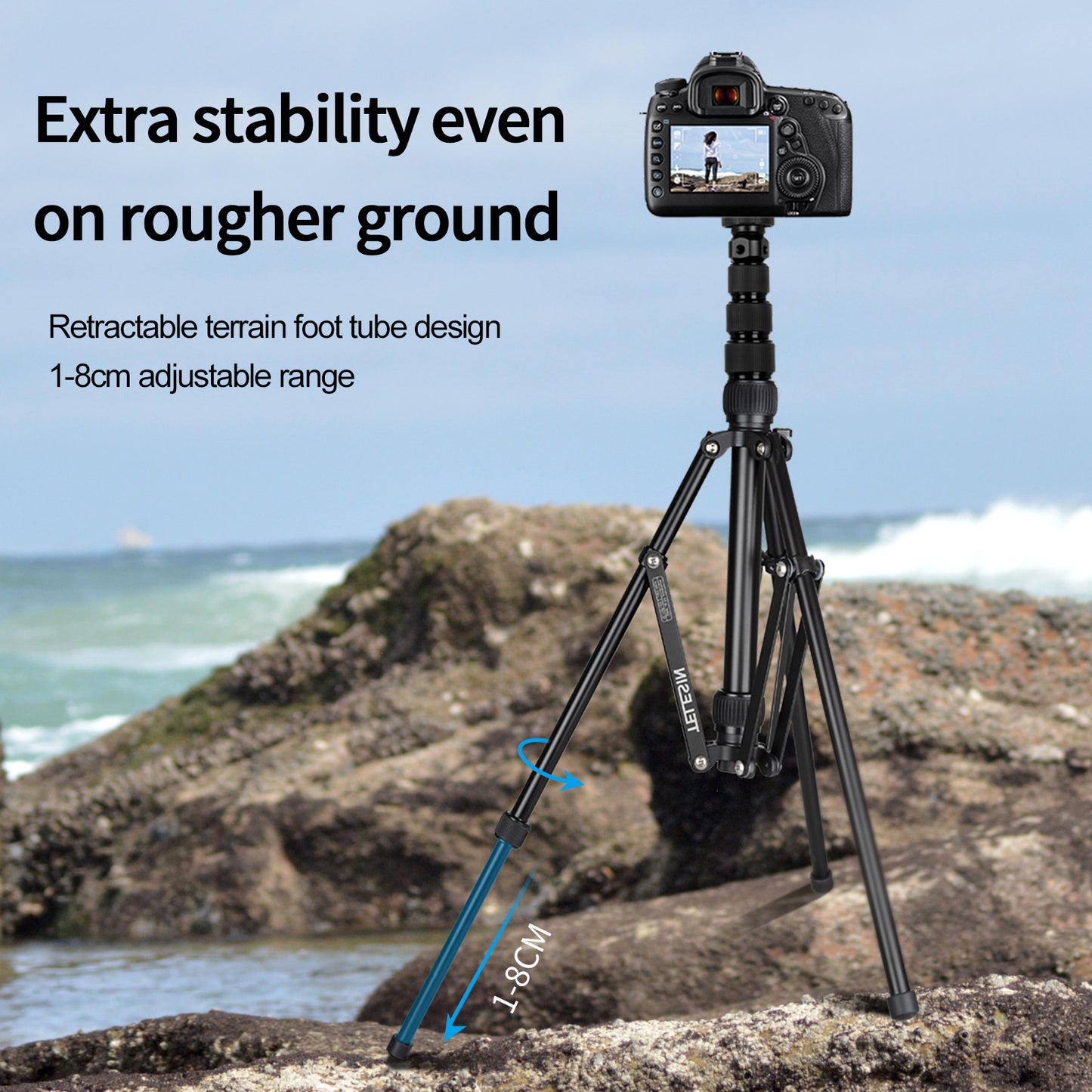Uniqkart TE-TRP-008 1.7m Multifunctional Photography Tripod Light Stand for Reflector Softbox Light Umbrella