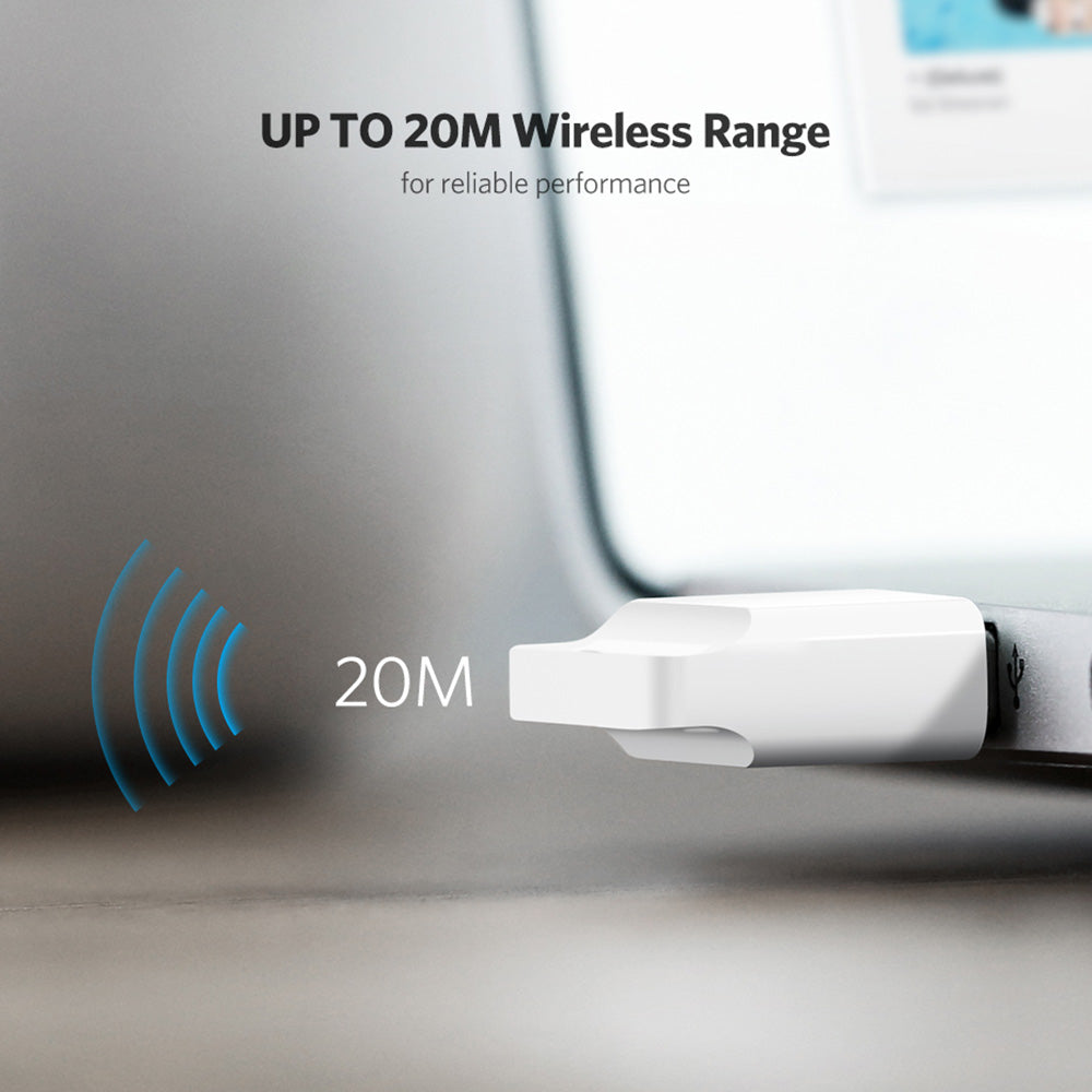 UGREEN USB Bluetooth 4.0 Adapter Wireless Dongle Transmitter and Receiver for PC with Windows 10 8 7 XP