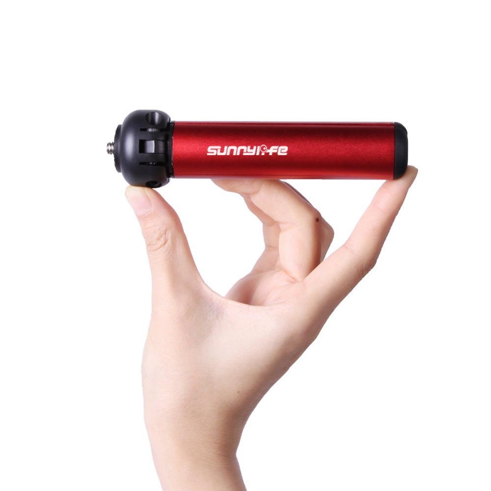 Uniqkart TY-Q9404 Mini Version Tripod 1 / 4 Screw Adapter Desktop Camera Stand for DJI Osmo Mobile 6 / GoPro HERO 11 / Insta360 X3 - Red