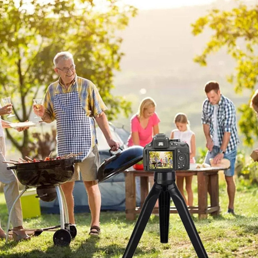 19cm Gimbal Camera SLR Tripod Stand Mini Tripod Holder Portable Desktop Tripod Mount for Cell Phone Live-Streaming Ring Fill Light