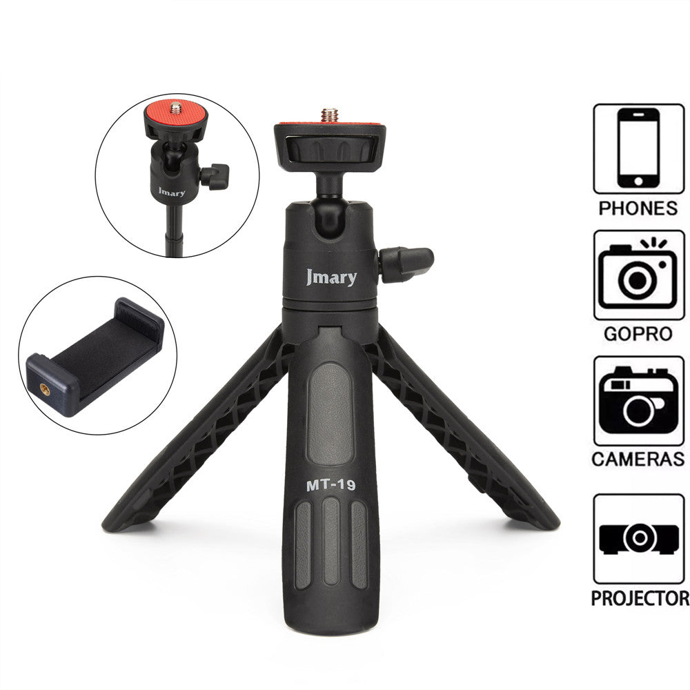 MT19 Portable Mini Extendable Selfie Stick Camera Mobile Phone Holder Live Streaming Tripod Desktop Stand