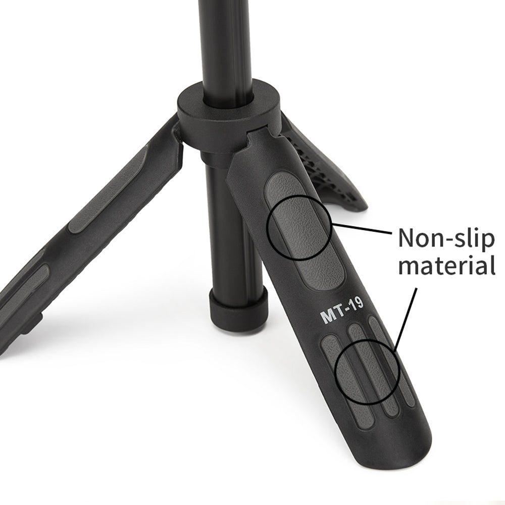 MT19 Portable Mini Extendable Selfie Stick Camera Mobile Phone Holder Live Streaming Tripod Desktop Stand