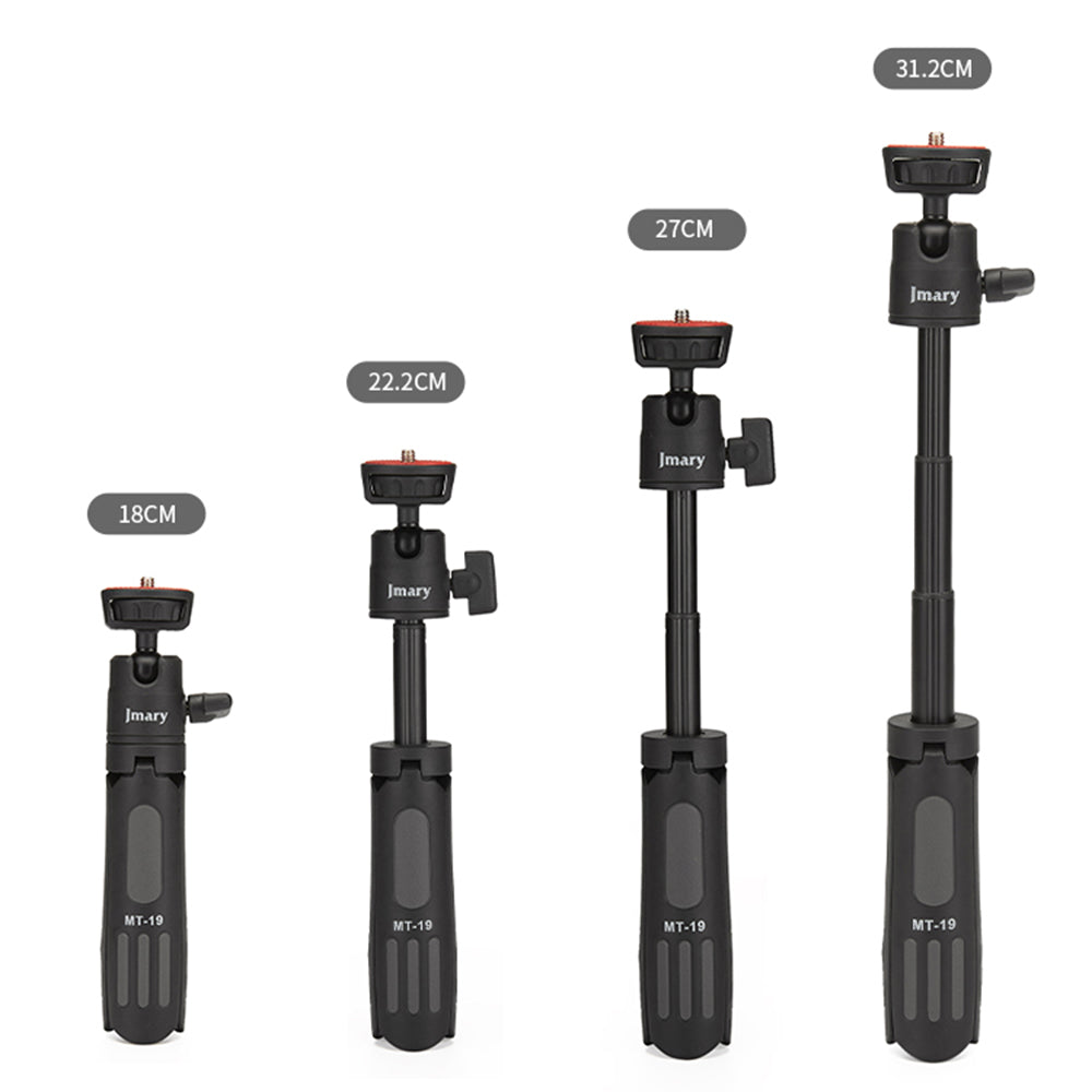 MT19 Portable Mini Extendable Selfie Stick Camera Mobile Phone Holder Live Streaming Tripod Desktop Stand