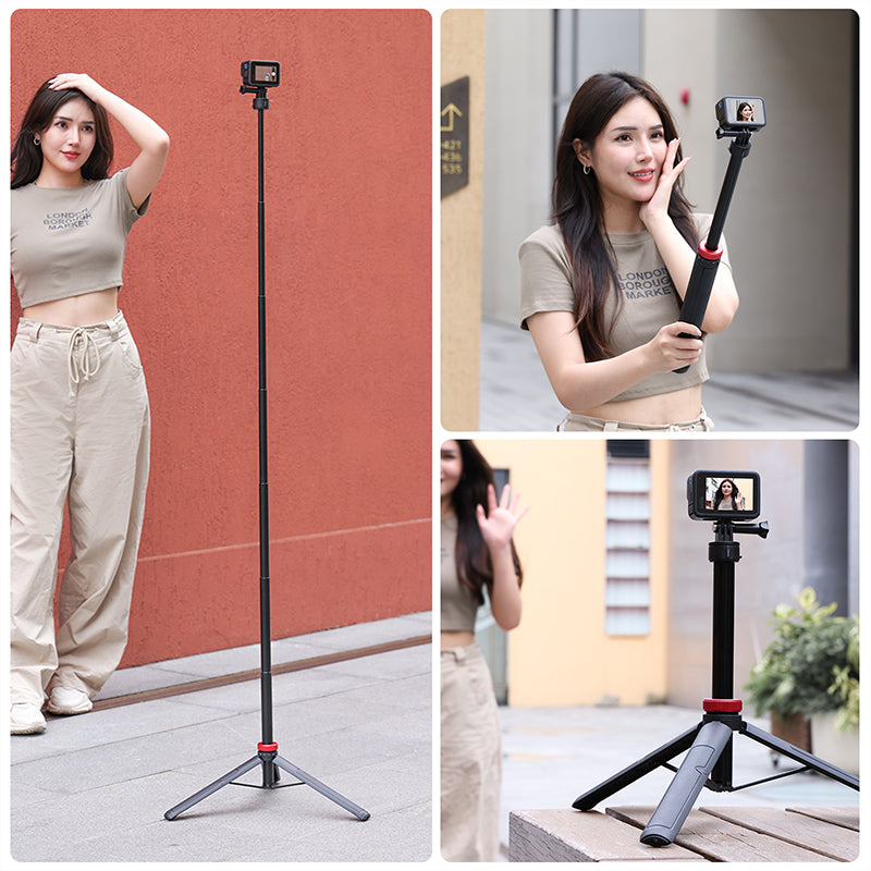 Uniqkart 3113 Go-QuickII 1.4m Magnetic Adsorption Quick Release Portable Telescopic Tripod SLR Camera Handheld Bracket Photography Tripod