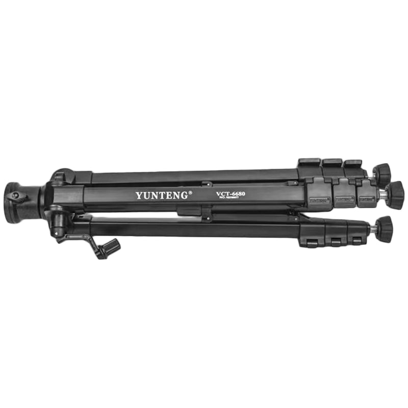 YUNTENG VCT-6680 Telescopic 152CM Camera Mount Phone Tripod Stand Travel Tripod Mobile Phone Holder with 1 / 4inch Screw Adapter