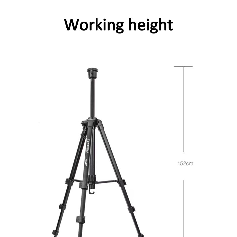 YUNTENG VCT-6680 Telescopic 152CM Camera Mount Phone Tripod Stand Travel Tripod Mobile Phone Holder with 1 / 4inch Screw Adapter