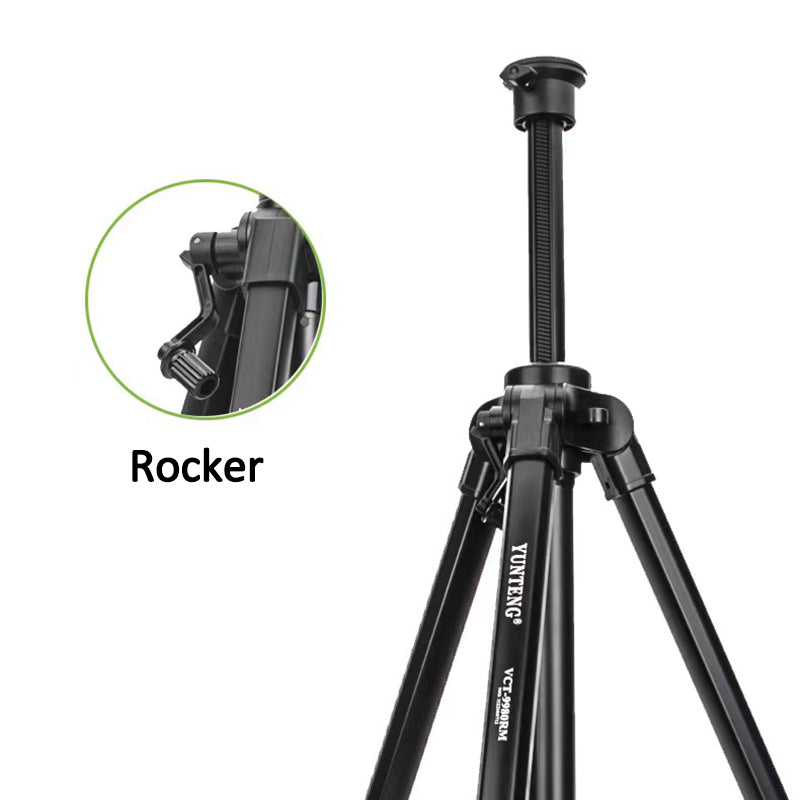 YUNTENG VCT-9980 Camera Tripod Stand Portable Cell Phone Mount Holder with Carrying Bag for Selfie / Vlogging / Video Recording