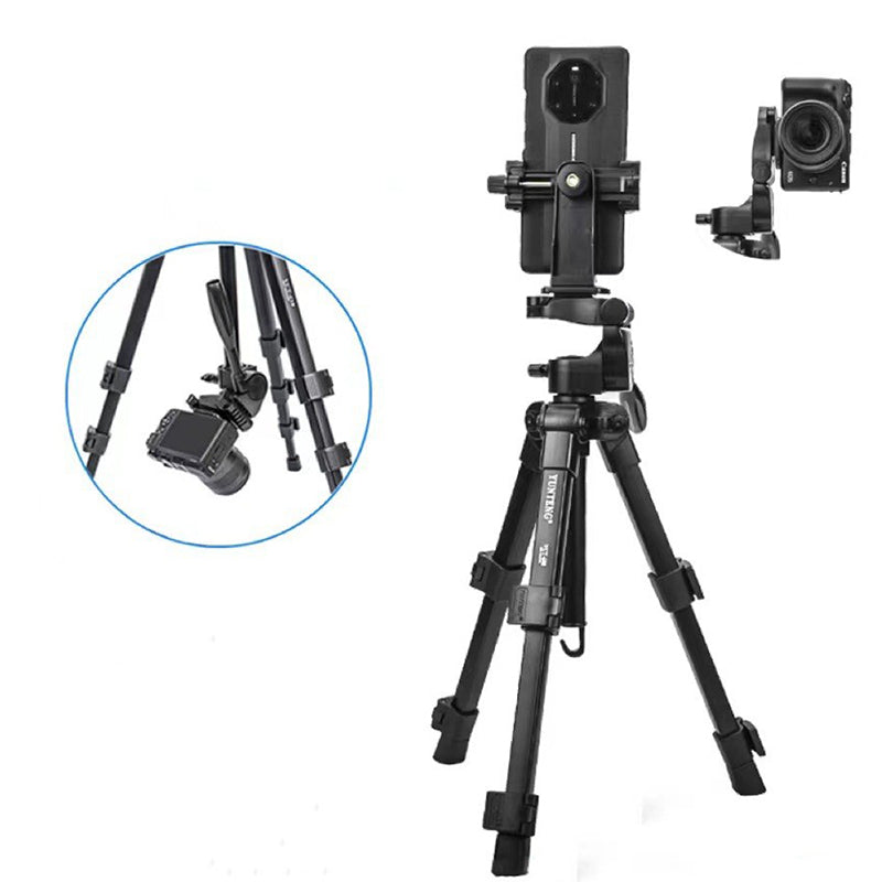 YUNTENG VCT-608 Portable Camera Phone Stand Professional Live Streaming Photography Tripod