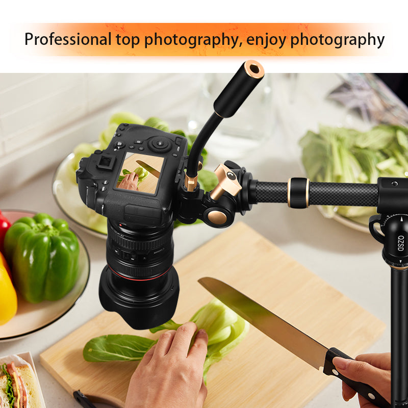 Q-YT03C Telescopic Tripod Extender Adjustable Extension Tube Tripod Stick Rod for Tripod Gimbal SLR Camera