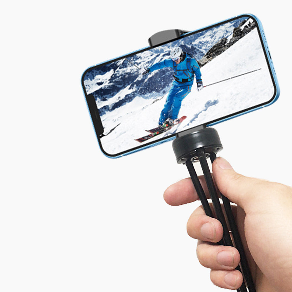 Desktop Phone Holder Tripod Portable Selfie Stand with 1 / 4" Screw Adapter for Phone Camera Fill Light