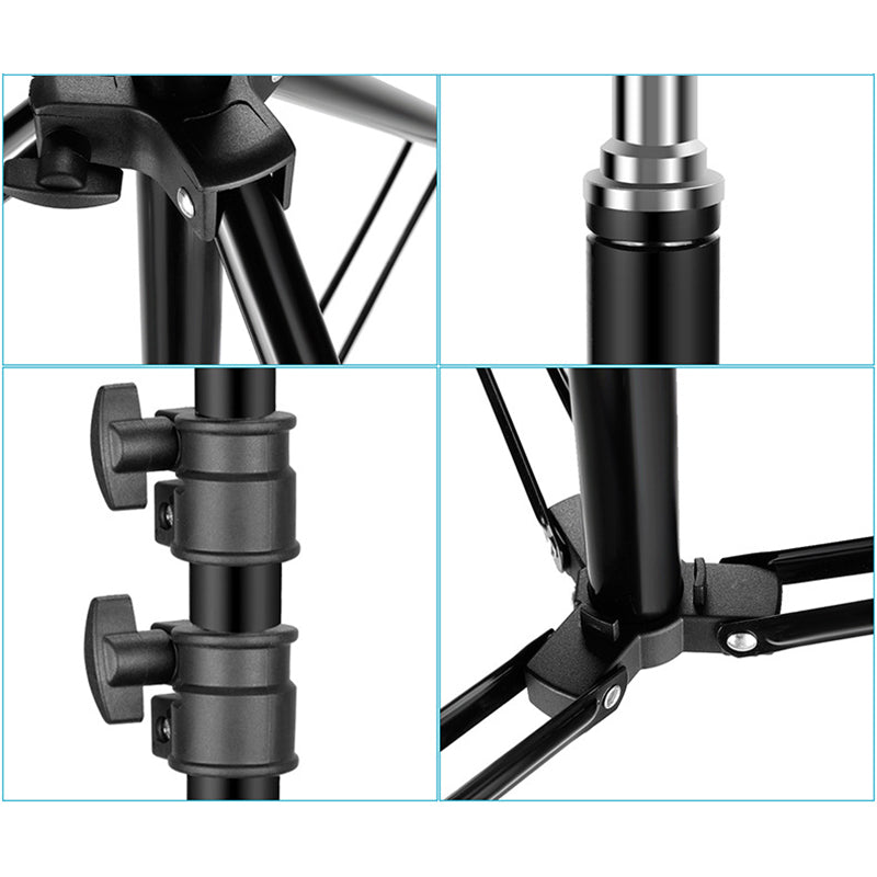 NEEWER NW-346 Foldable 2m Photography Light Stand Portable Tripod Stand Holder for Speedlight, Softbox, Umbrella