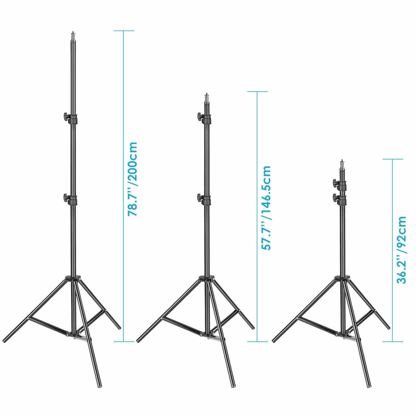 NEEWER NW-346 Foldable 2m Photography Light Stand Portable Tripod Stand Holder for Speedlight, Softbox, Umbrella