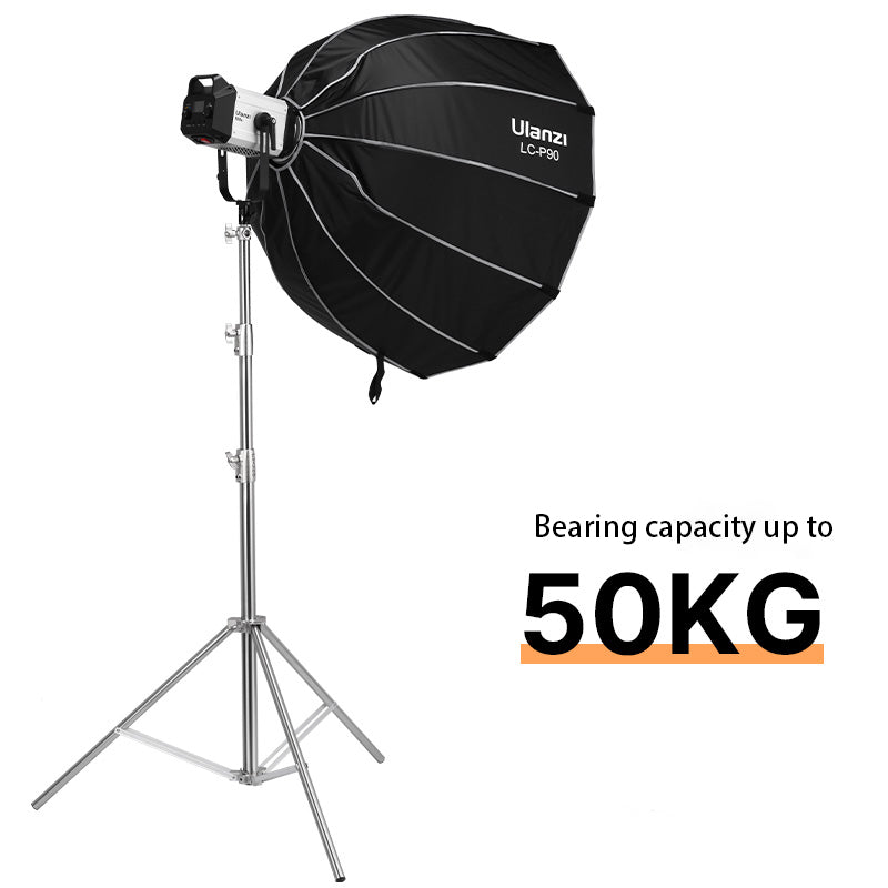 Uniqkart LT-J28 50KG Load Bearing Photography Lighting Stand Aluminum Alloy Photo Video Studio Softbox Tripod Bracket Holder