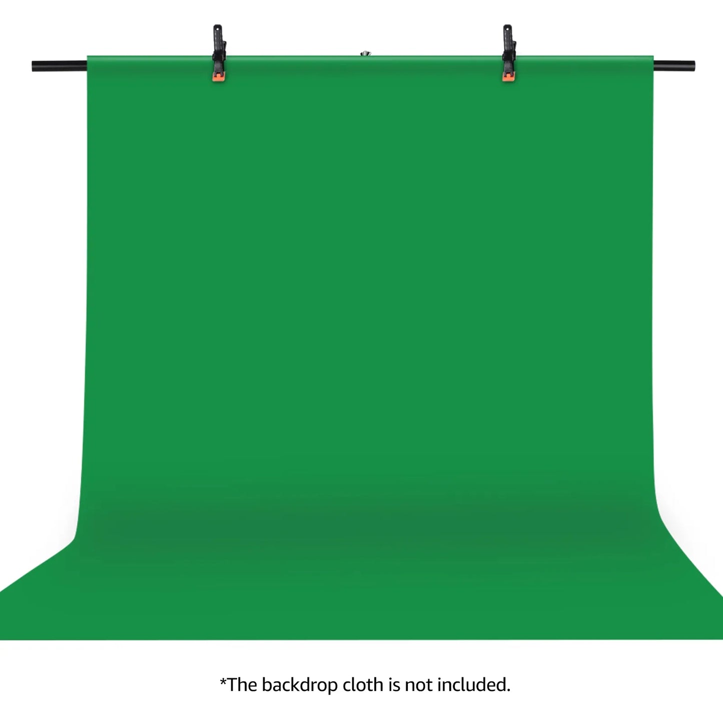 WH 2 x 2m T-Shape Backdrop Stand for Photo Studio Background Stand Height-Adjustable Tripod Stand Kit with 2 Clip