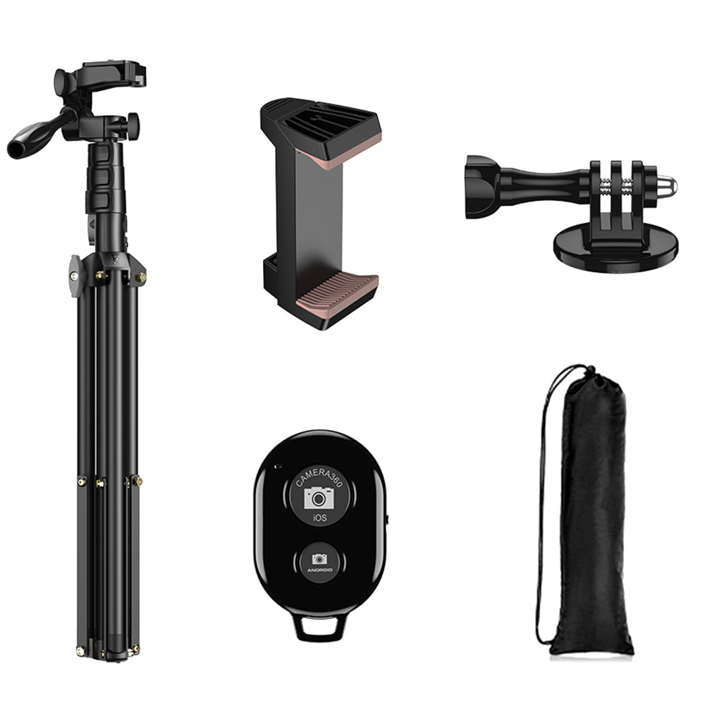 APEXEL APL-JJ070 20inch-70inch Height Adjustment Tripod Cell Phone Selfie Stick for Video Recording Live Streaming