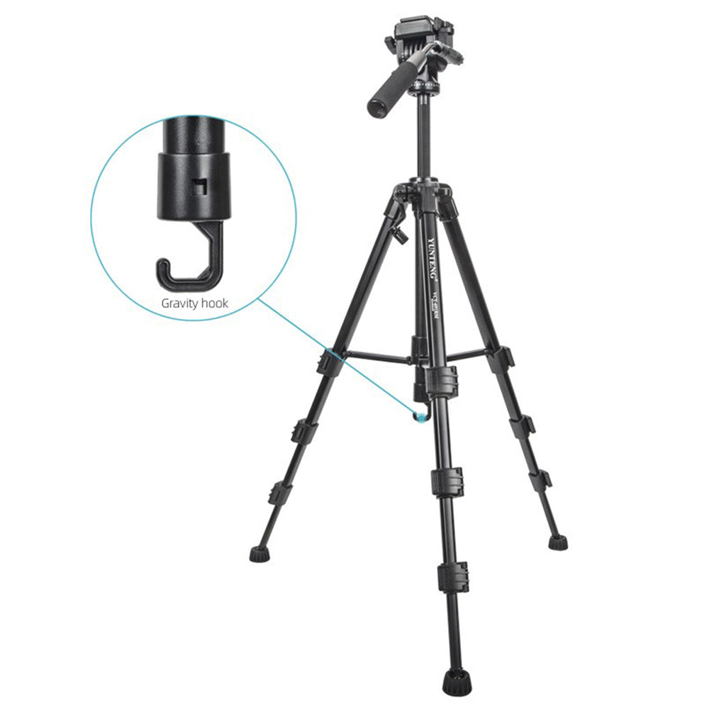 Uniqkart VT-6006 Camera Tripod for Canon Nikon Aluminum Alloy DSLR Tripod Camera Stand with Ball Head and Quick Release Plate