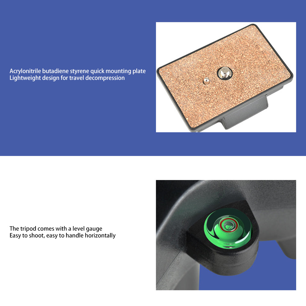 Uniqkart VT-6006 Camera Tripod for Canon Nikon Aluminum Alloy DSLR Tripod Camera Stand with Ball Head and Quick Release Plate