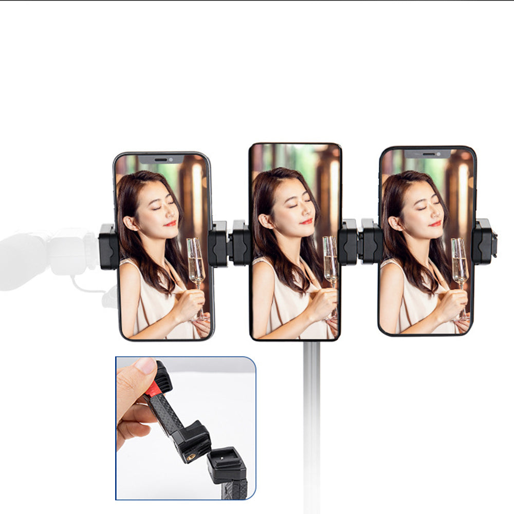 ABS Pop Out Mobile Phone Clip with Cold Shoe Mount for Live Broadcast
