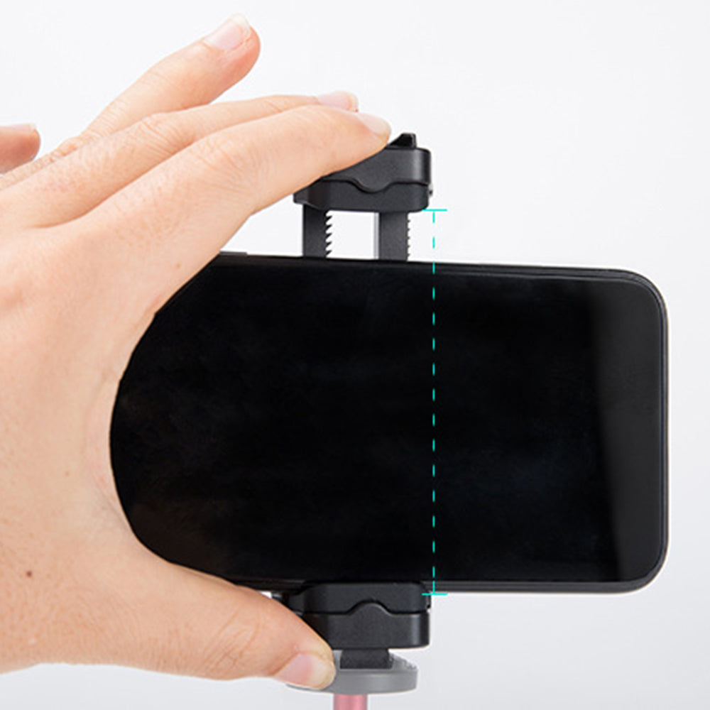 ABS Pop Out Mobile Phone Clip with Cold Shoe Mount for Live Broadcast