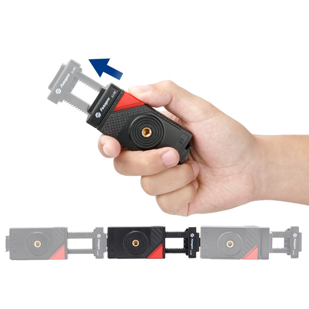 ABS Pop Out Mobile Phone Clip with Cold Shoe Mount for Live Broadcast