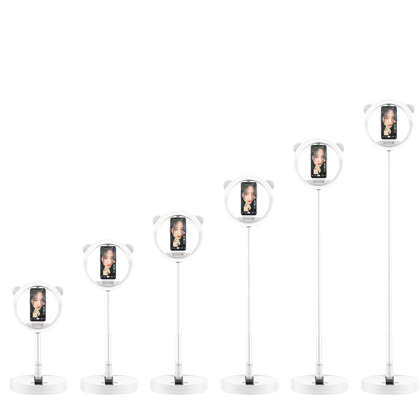 G2 128-LED Foldable Mobile Phone Live Dedicated Bracket Fill Light - White