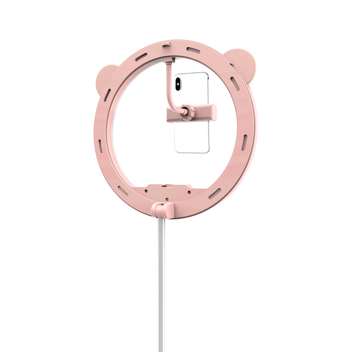 G2 128-LED Foldable Mobile Phone Live Dedicated Bracket Fill Light - Pink