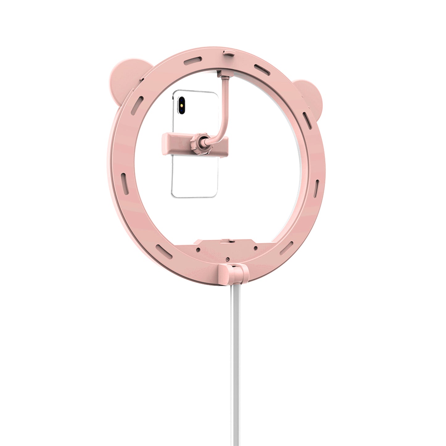 G2 128-LED Foldable Mobile Phone Live Dedicated Bracket Fill Light - Pink