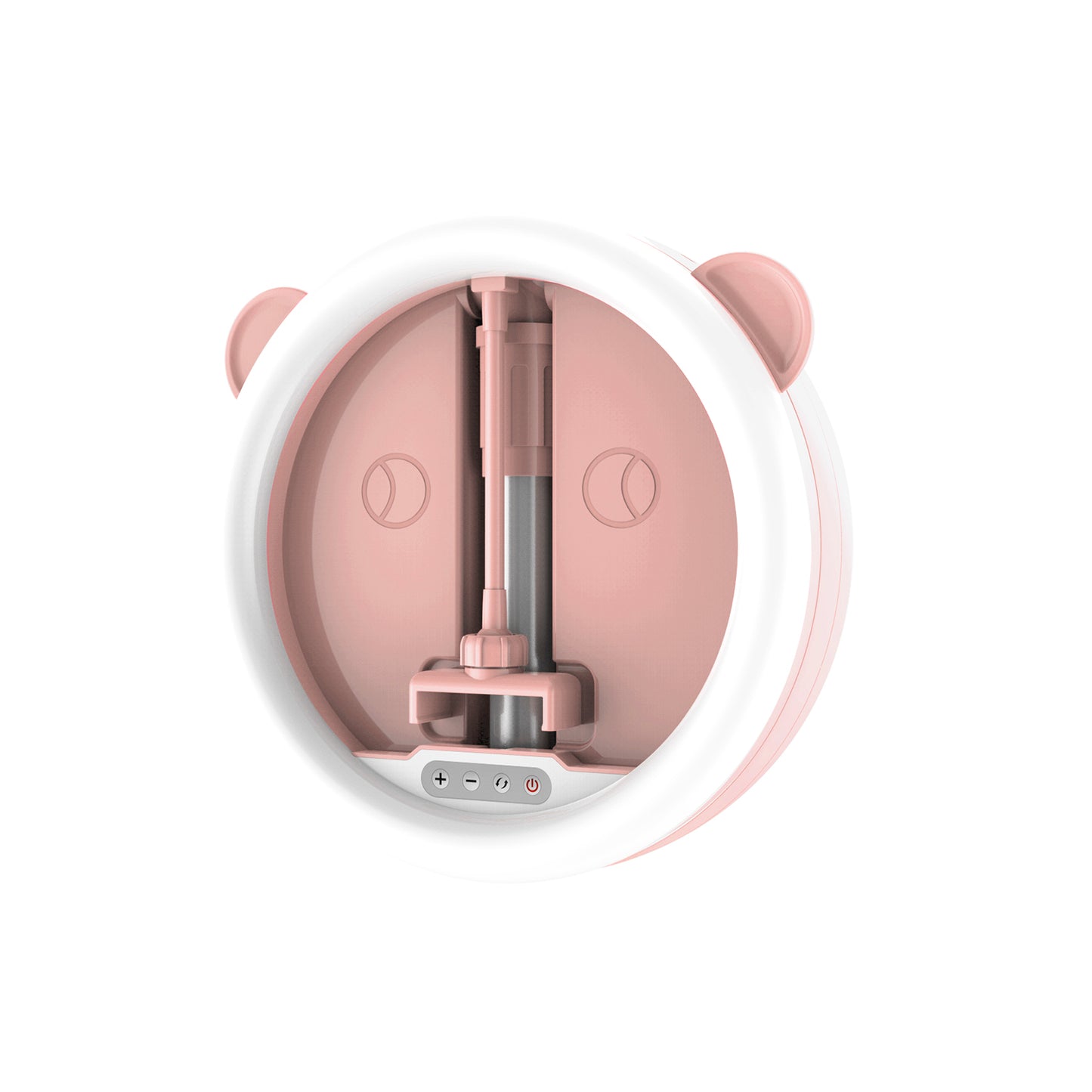 G2 128-LED Foldable Mobile Phone Live Dedicated Bracket Fill Light - Pink