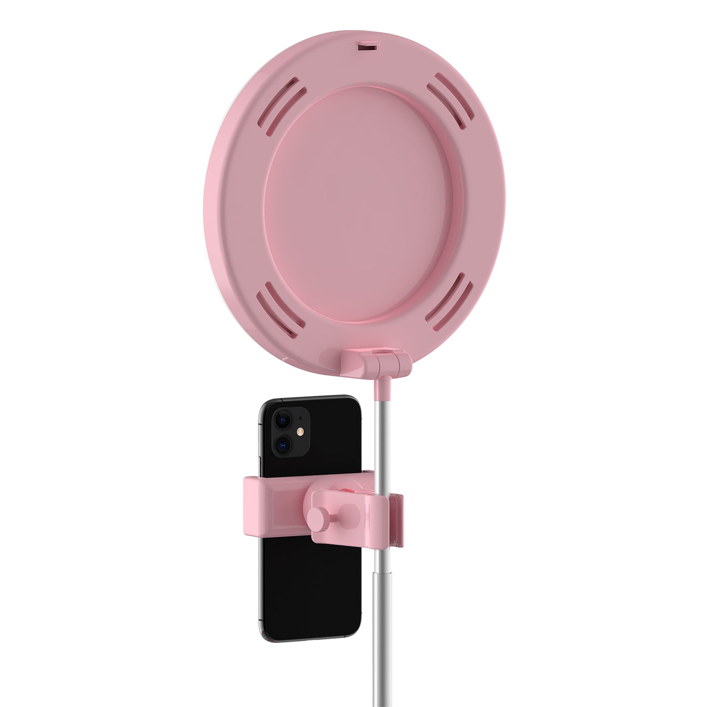 G3 64-LED Foldable Fill Light Mobile Phone Live Broadcast Bracket - Pink