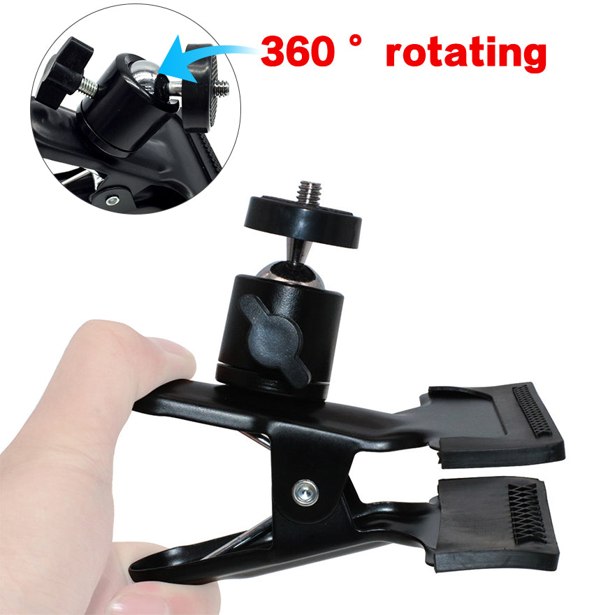 Universal Metal Standard Ball Clamp Fixture Bracket with 1/4 Screw for Camera Flash Photography Bracket