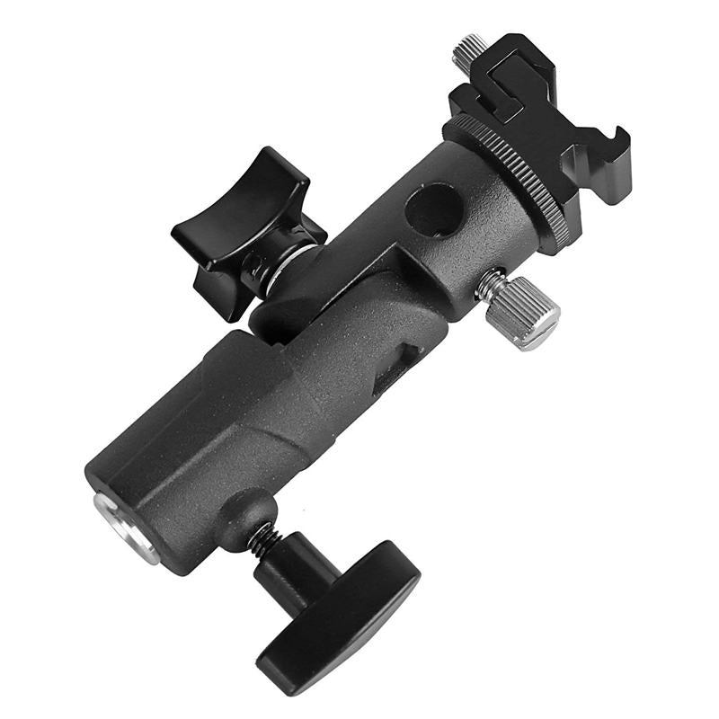E Type Camera Flash Bracket Light Stand Mount Photography Accessory