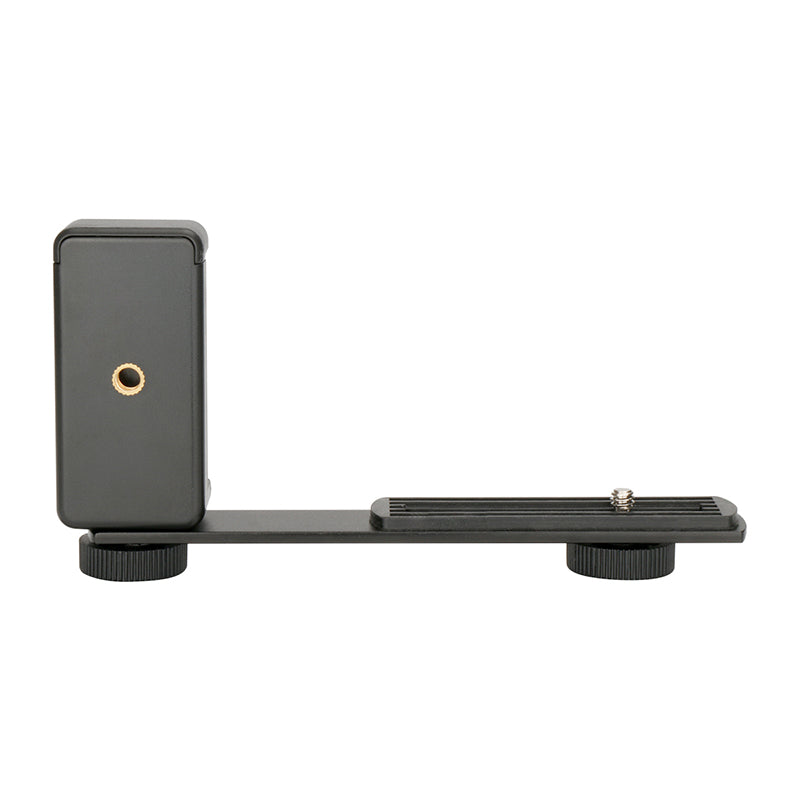 Aluminum Alloy External Flash Dual Head Crossbar Bracket Photographic Accessory