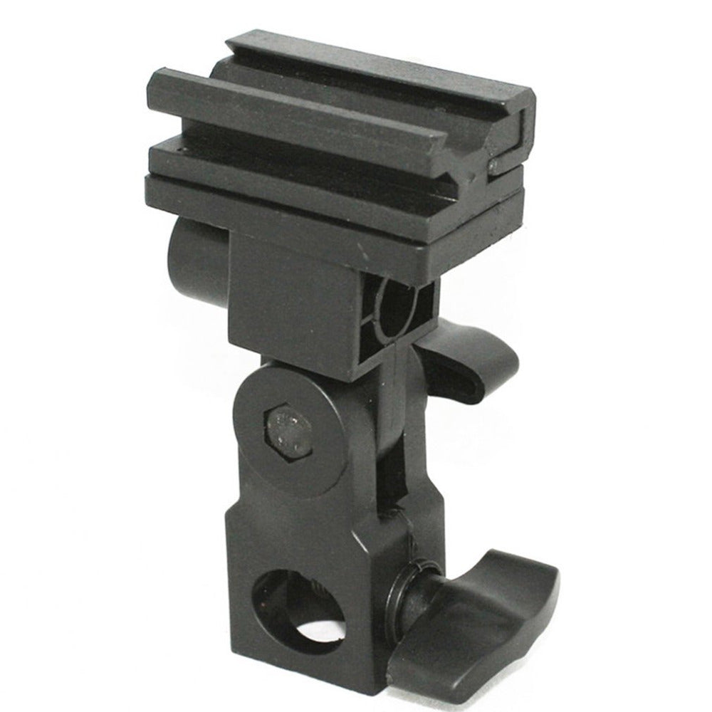 B Type Swivel Flash Hot Shoe Umbrella Holder Light Bracket Stand Mount Adapter for Studio Light