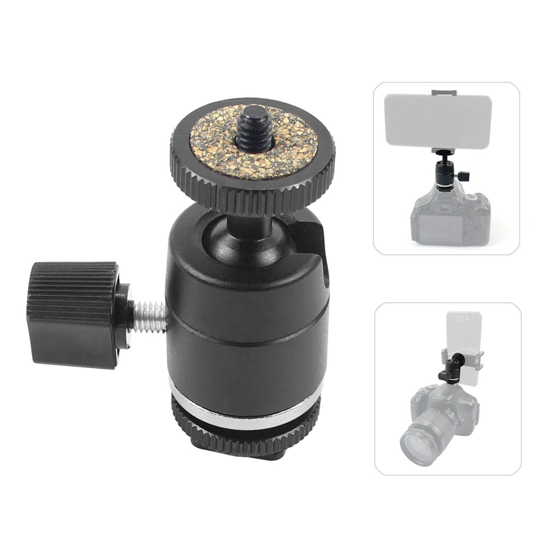 Mini Ball Head 360 Degree Swivel Ball Head 1/4 inch Screw Mount for DSLR Camera Tripod Ballhead Stand