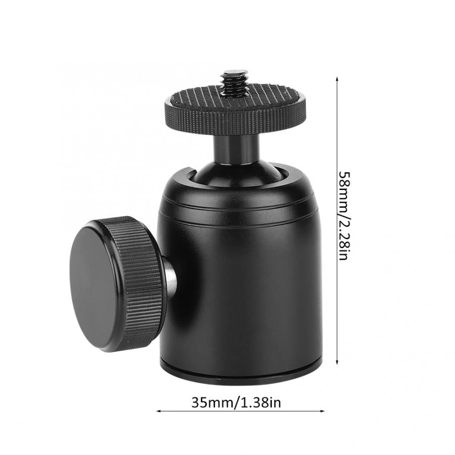 Mini Tripod Ball Head 360 Degree Swivel Ballhead Video Stand Panoramic Heads for DSLR Camera