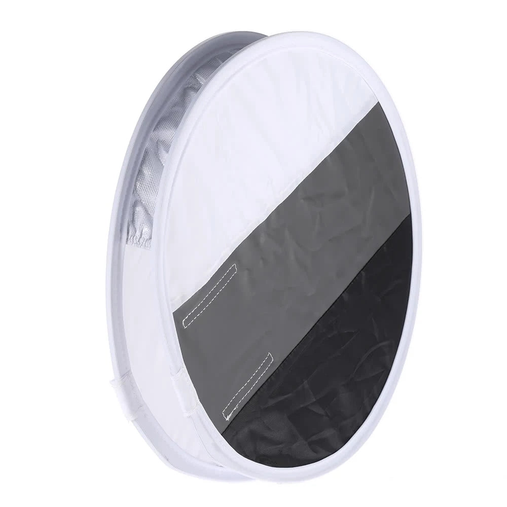 2 in 1 Grey Card Diffuser Softbox 30cm Foldable Speedlite Flash Light White Balance Soft Box