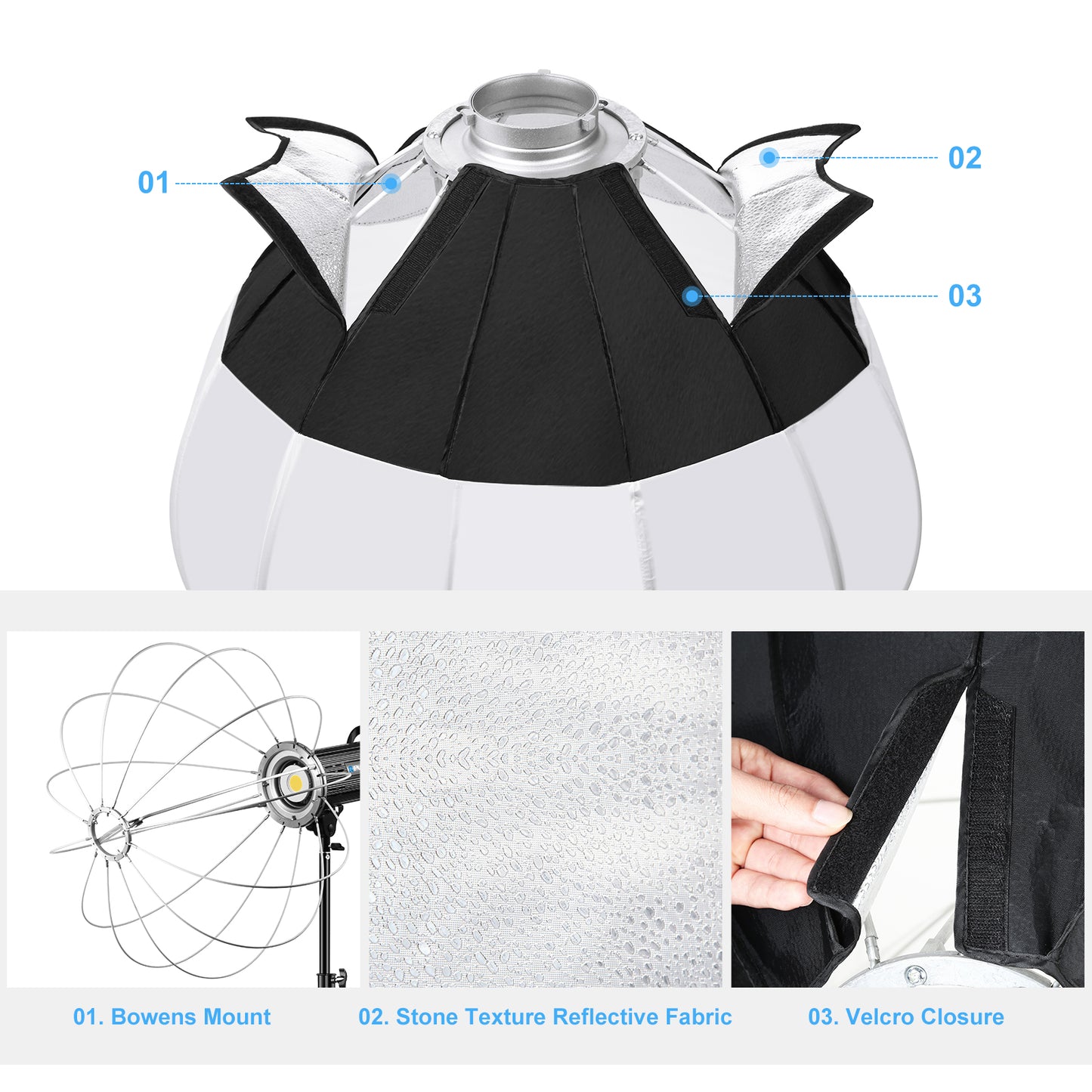 Puluz 65cm Foldable Lantern Softbox Speedlite Flash Light Diffuser Soft LED Light Box