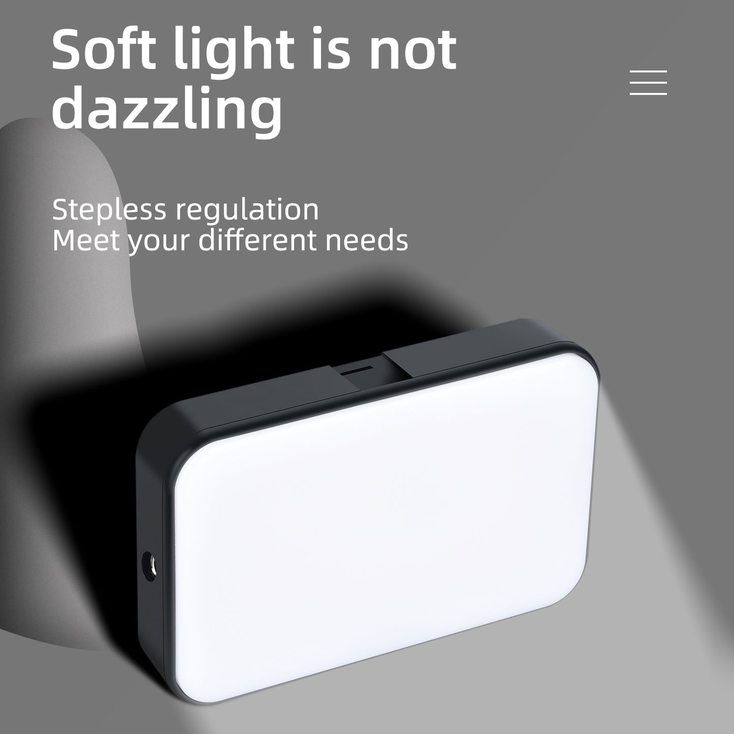 LY-01 3200-6500K Stepless Dimmable LED Video Light Mini Vlog Fill Light Camera Light