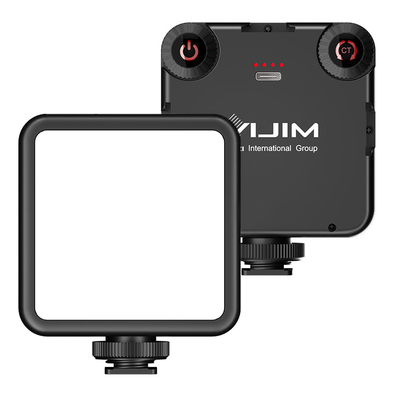 VIJIM VL81 Three-cold Hot Shoe LED Video Fill Light 6.5W Dual Color Temperature Mini Video Lamp Photography Lighting