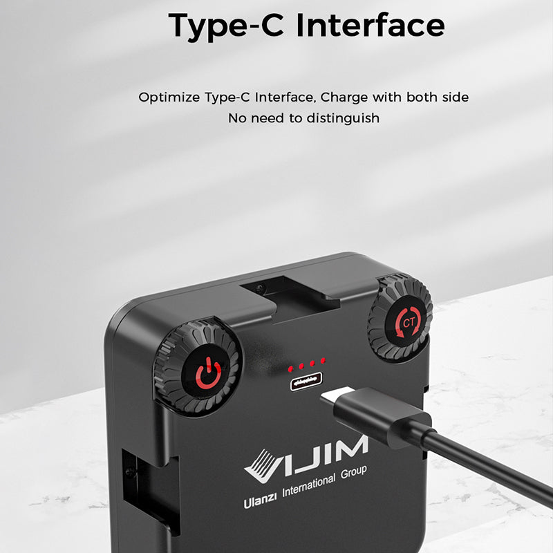 VIJIM VL81 Three-cold Hot Shoe LED Video Fill Light 6.5W Dual Color Temperature Mini Video Lamp Photography Lighting