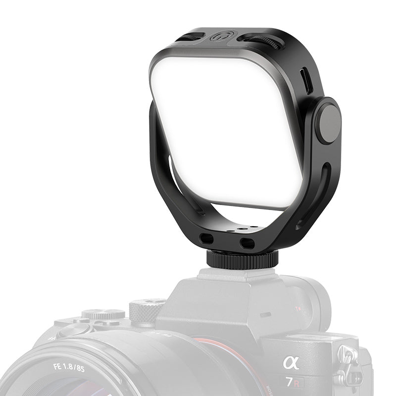 VIJIM VL66 360 Degree Bi-color Rotary Fill Light LED Video Light Mini Rechargeable Dimmable Camera Light