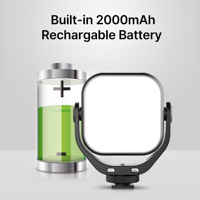 VIJIM VL66 360 Degree Bi-color Rotary Fill Light LED Video Light Mini Rechargeable Dimmable Camera Light
