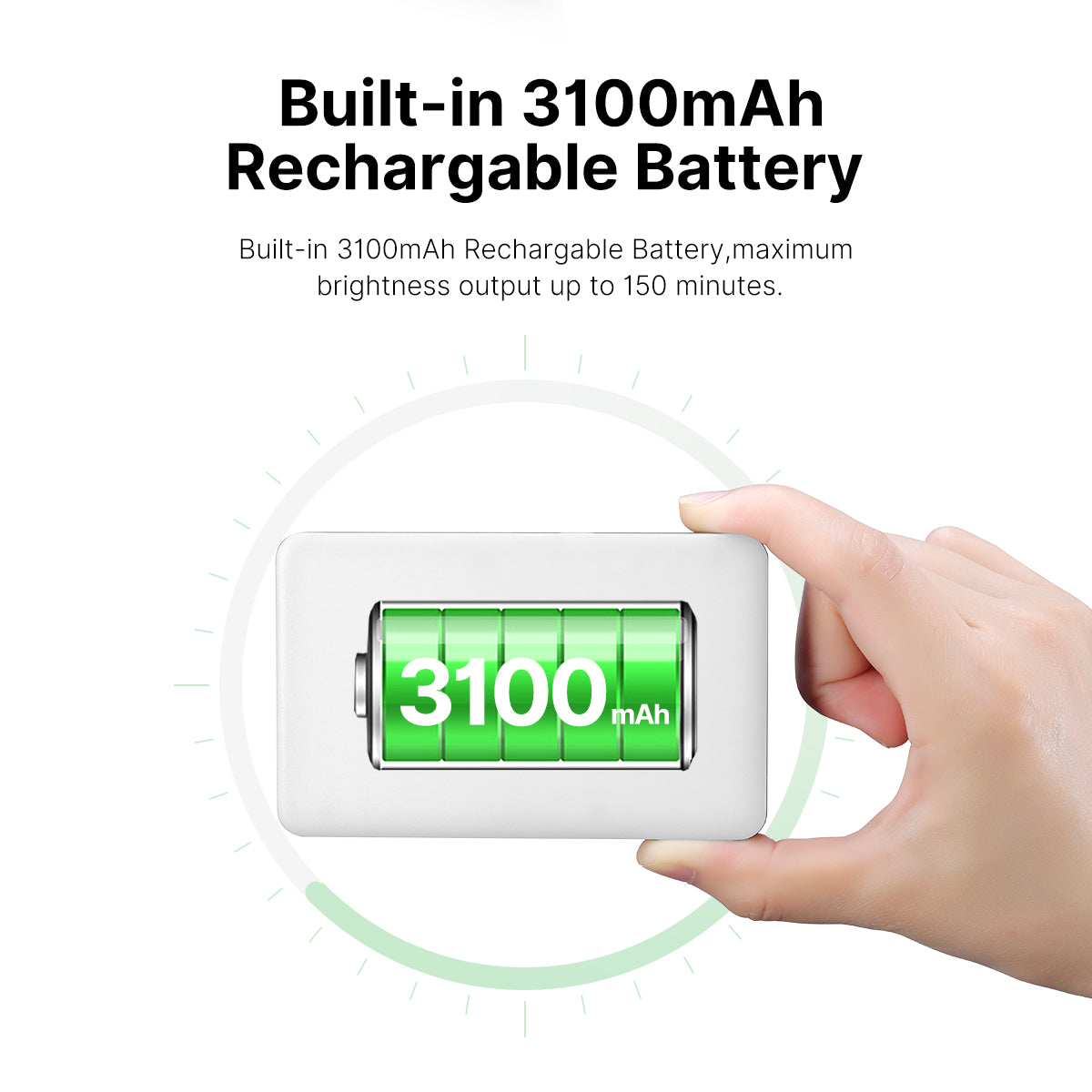 VIJIM VL120 3200K-6500K LED Video Light Vlog Pocket Light with TPU Suction Bracket